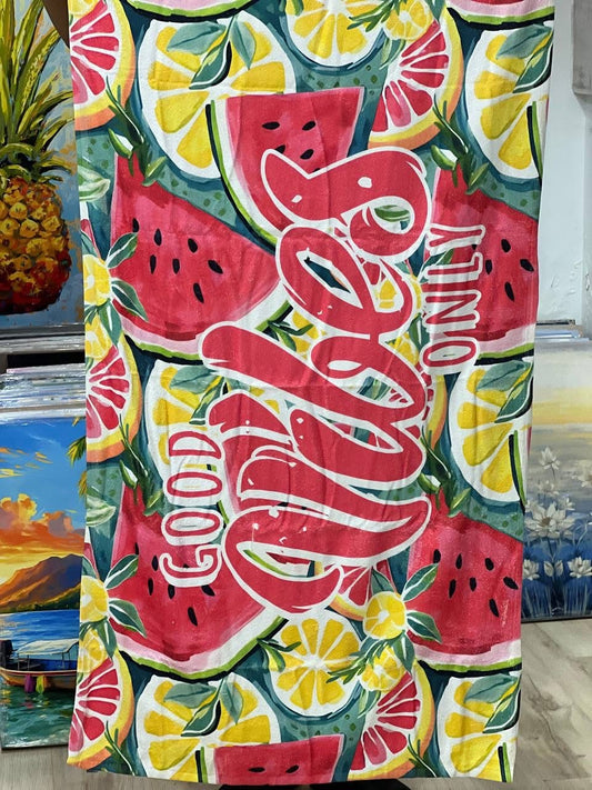 Watermelon Microfiber Beach Towel