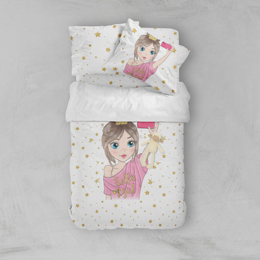 Selfie Girl Bed Set