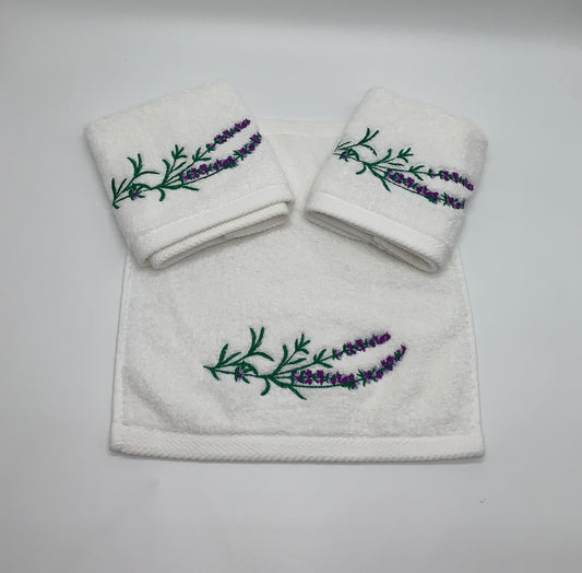 Lavender Guest Towels Set