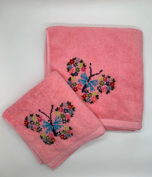 Butterfly Bath Towel Set