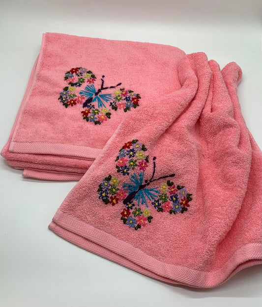 Butterfly Bath Towel Set