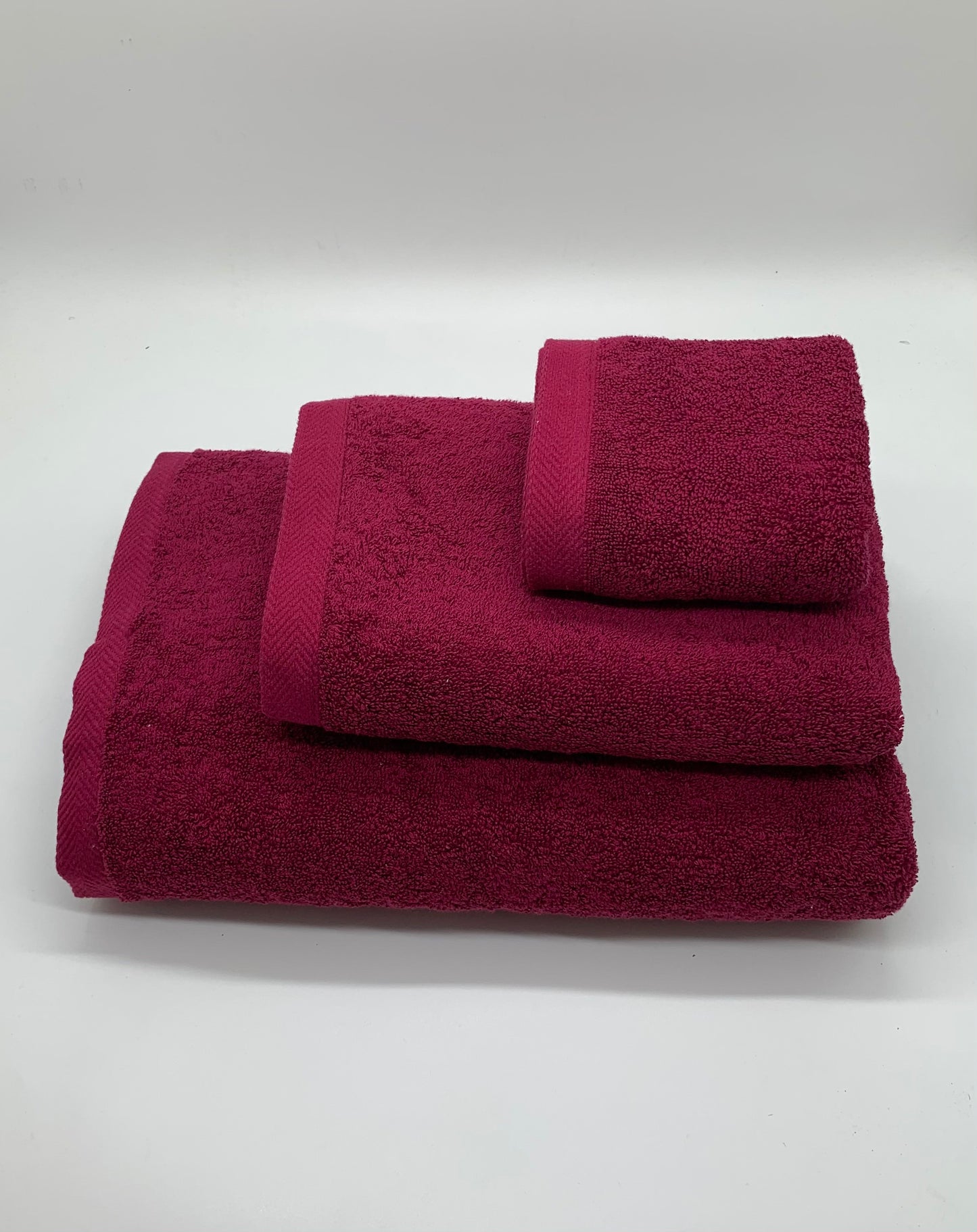 Burgundy Plain Towels