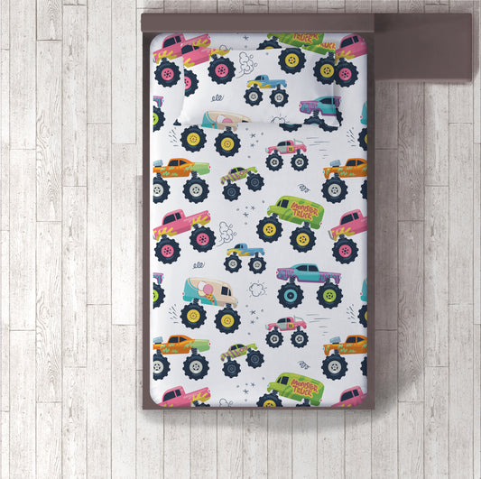 Monster Truck  Bed Sheet Set