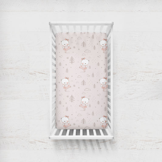 Baby Bear Ballerina Crib Set