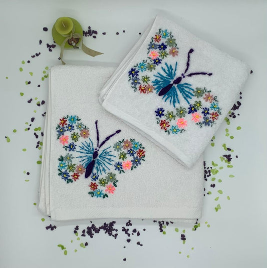 Butterfly Bath Towel Set