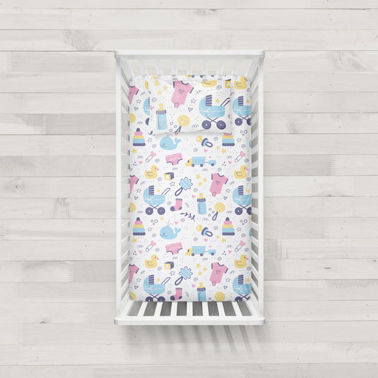 Baby Essentials  Crib Sheet Set